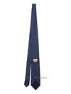 GG Pattern Silk Tie Navy - GUCCI - BALAAN 3