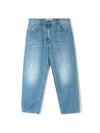 Embroidered Logo Denim Straight Jeans Blue - MSGM - BALAAN 1