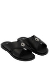 Alias CD Diamond Grained Calfskin Sandals Black - DIOR - BALAAN 2