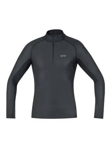 GOREWEAR M Base Layer Windstopper Thermo Turtleneck Black Men s Windproof Brushed Long Sleeve Half Zip Up - GOGORR - BALAAN 1