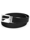 Steel Pin Buckle 35mm Leather Belt Black - MONTBLANC - BALAAN 2