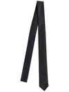 Super 120S Twill Tie  Black - THOM BROWNE - BALAAN 2