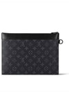 Monogram Eclipse Pochette Pouch Bag Black - LOUIS VUITTON - BALAAN 3