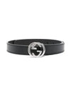 Kids Belt 258395 1OY0N 1000 BLACK - GUCCI - BALAAN 1