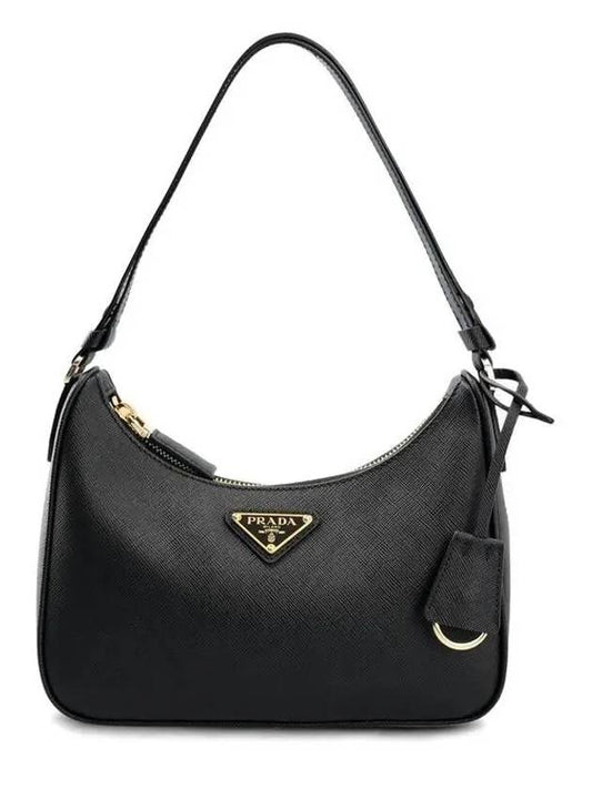 Re-Edition Saffiano Leather Mini Bag Black - PRADA - BALAAN 2