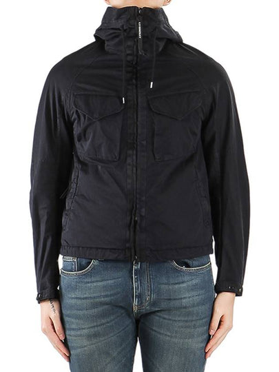 Goggles Hooded Jacket Navy - CP COMPANY - BALAAN 2