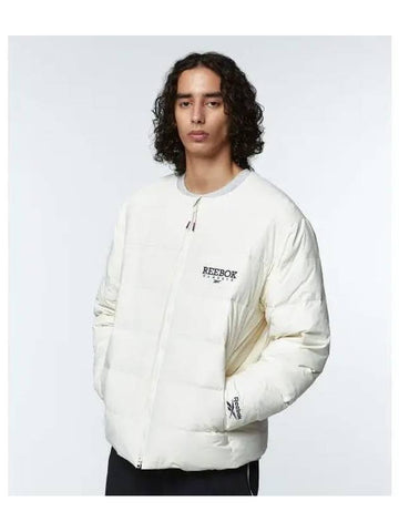 Legacy collarless lightweight down jacket ivory - REEBOK - BALAAN 1