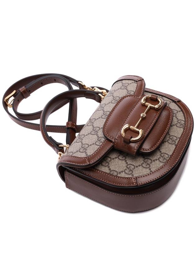 Horsebit 1955 Mini Top Handle Cross Bag Beige Brown - GUCCI - BALAAN 6