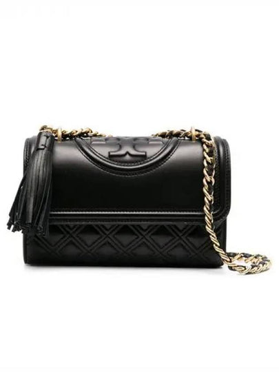 Small Fleming Convertible Shoulder Bag Black - TORY BURCH - BALAAN 2