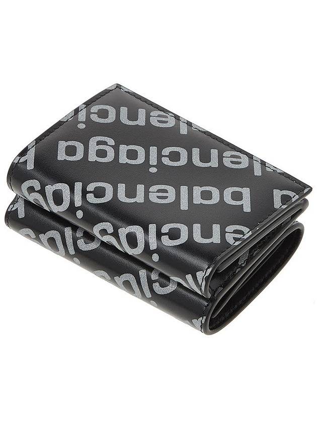 All-Over Logo Tri-Fold Half Wallet Black - BALENCIAGA - BALAAN 5