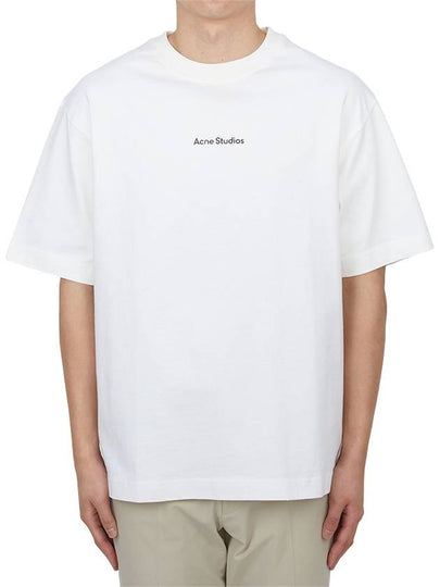 Stamp Logo Cotton Short Sleeve T-Shirt White - ACNE STUDIOS - BALAAN 2