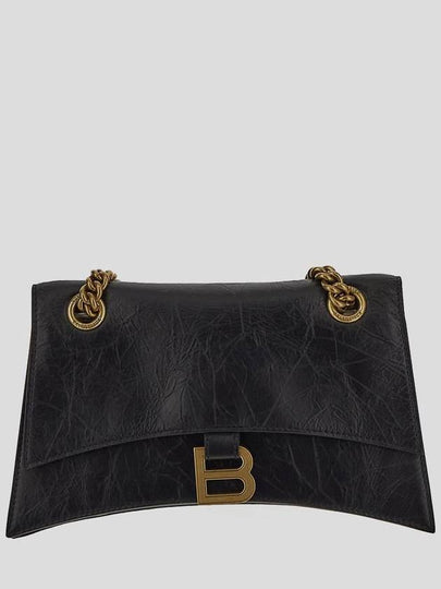 Crush Chain Strap Small Shoulder Bag Black - BALENCIAGA - BALAAN 2