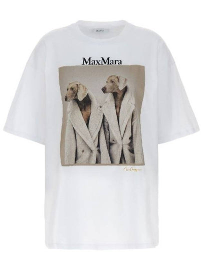 Women's Tacco Short Sleeve T-Shirt White - MAX MARA - BALAAN 2