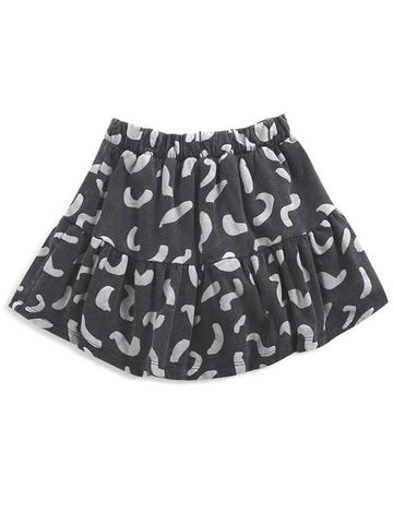 Kids All Over Fleece Skirt Black 221AC107 905 - BOBO CHOSES - BALAAN 1