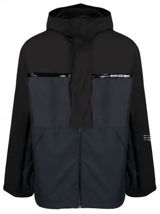 WARREN Fragment Genius Project Hooded Zip Up Black Men s Jacket 233396 - MONCLER - BALAAN 1