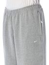 Men's Solo Swoosh Fleece Track Pants Grey - NIKE - BALAAN 4