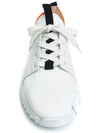 Depart Knit Calfskin Low Sneakers Blanc - HERMES - BALAAN 7