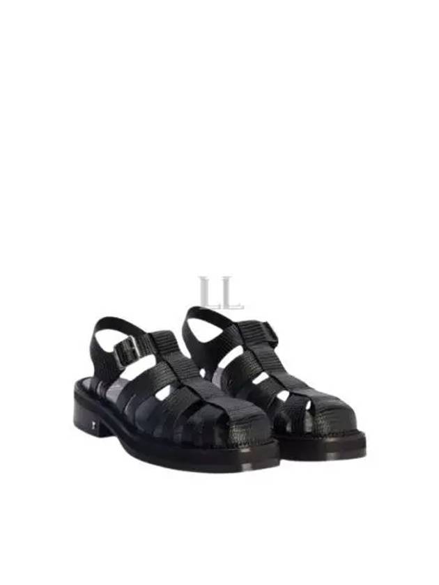 Leather Fisherman Sandals Black - AMI - BALAAN 2