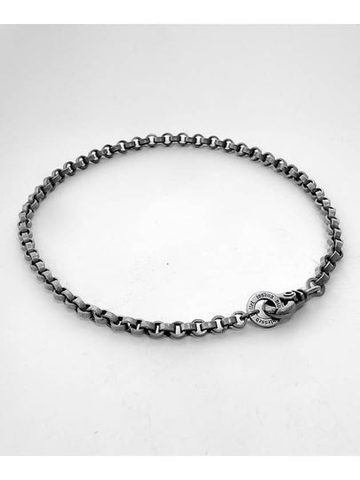 Bold O Chain 5mm Necklace Dark Silver - BLESSED BULLET - BALAAN 2