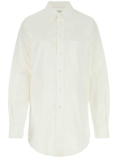 Pocket Cotton Long Sleeve Shirt White - MAISON MARGIELA - BALAAN 2