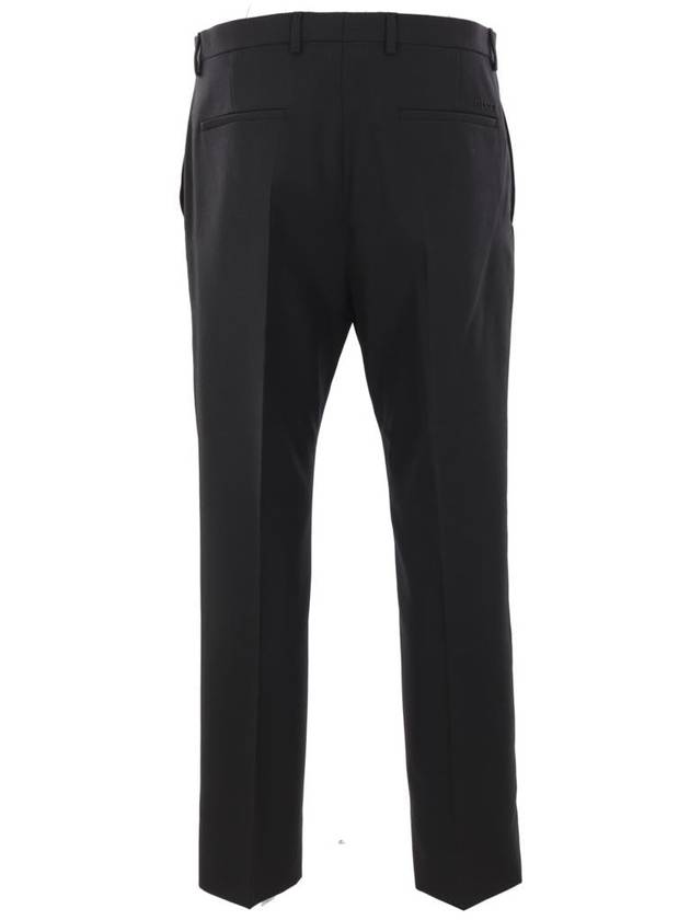 Wool Blend Straight Pants Black - GUCCI - BALAAN 3