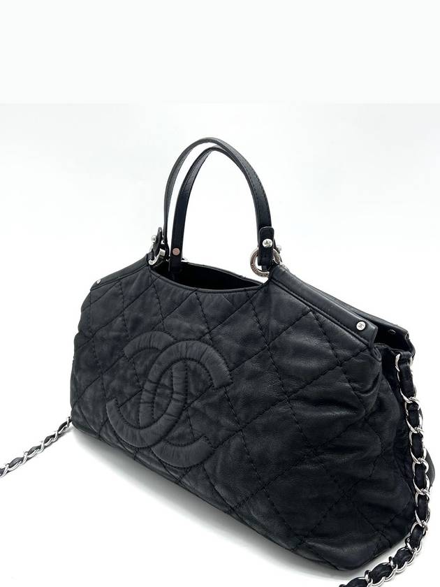 Lambskin Coco Cruise Collection Chain Tote Bag and Crossbody Shoulder - CHANEL - BALAAN 3