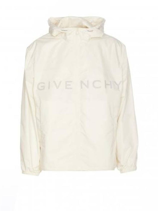 Maxi Logo Windbreaker Off White - GIVENCHY - BALAAN 1