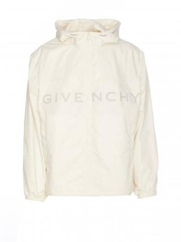 Maxi Logo Windbreaker Off White - GIVENCHY - BALAAN 1