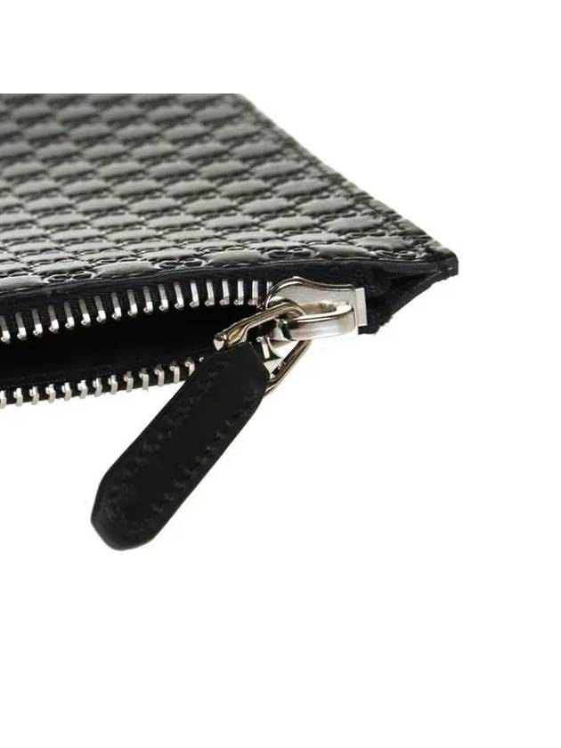 GG Micro Ssima Strap Clutch Bag Black - GUCCI - BALAAN 9