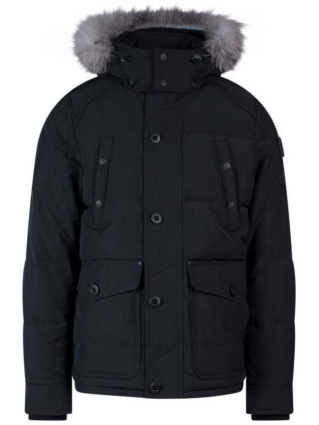 Onyx Round Island Jacket Frost Fox Fur Black - MOOSE KNUCKLES - BALAAN 1