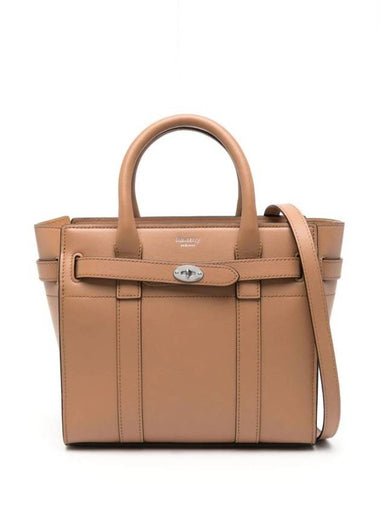 Bayswater Zipped Mini Tote Bag Beige - MULBERRY - BALAAN 1