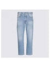 Regular Fit Cotton Jeans Light Blue - ACNE STUDIOS - BALAAN 2