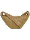 Croissant Small Nappa Leather Cross Bag Ochre Khaki - LEMAIRE - BALAAN 1