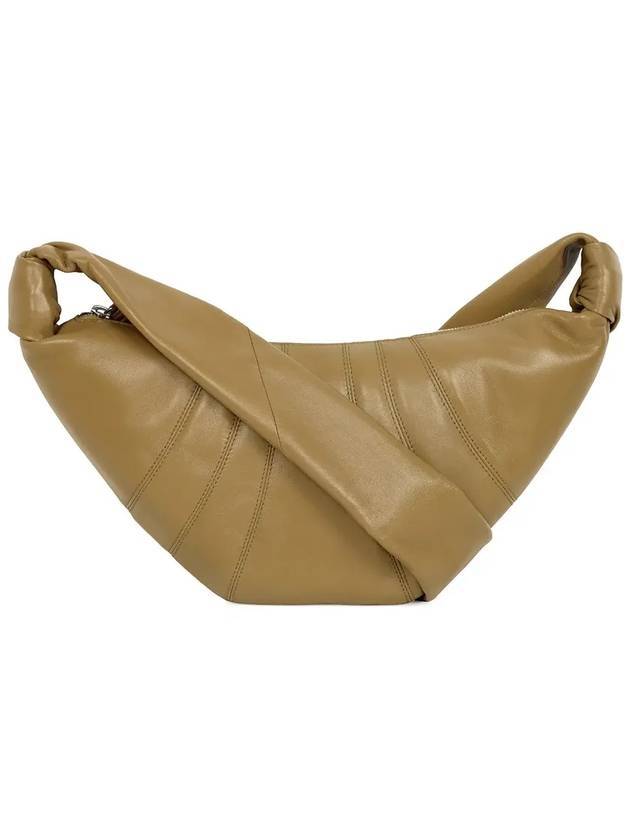 Croissant Small Nappa Leather Cross Bag Ochre Khaki - LEMAIRE - BALAAN 1