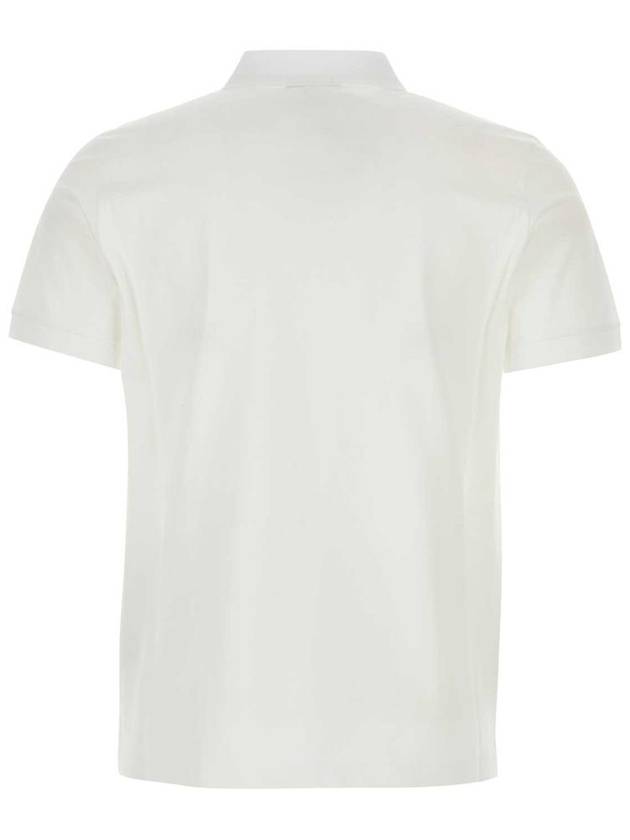 Triangle Logo Cotton PK Shirt White - PRADA - BALAAN 3