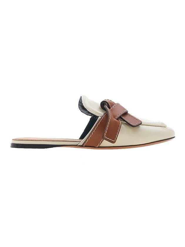 Gate Flat Leather Mule Tan Milk - LOEWE - BALAAN 1