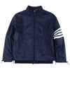 4 Bar Stripe Ripstop Zip-up Jacket Blue - THOM BROWNE - BALAAN 4