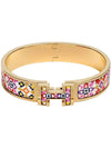 Clic H Fleur D Ivert Bracelet Gold - HERMES - BALAAN 1