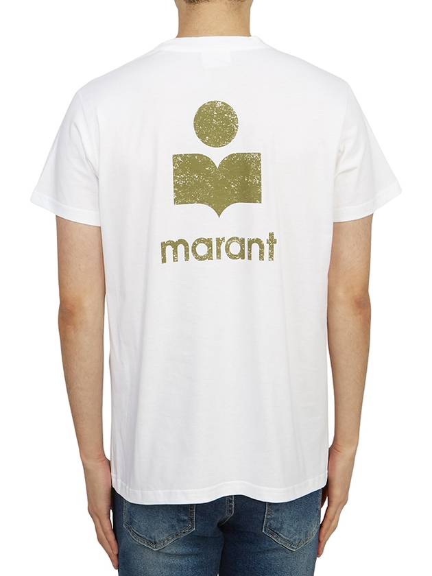 Zafferh Logo Cotton Short Sleeve T-Shirt White - ISABEL MARANT - BALAAN 3