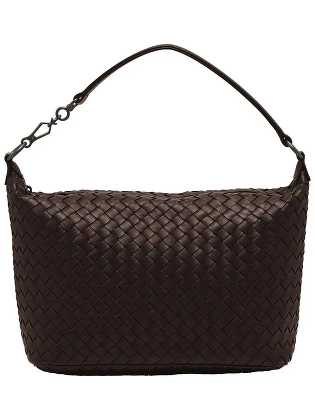 Small Intrecciato Nappa Shoulder Bag Brown - BOTTEGA VENETA - BALAAN 3