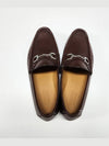 Horsesbit Nestor Grain Leather Loafers Cocoa - GUCCI - BALAAN 8