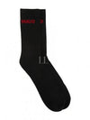 Logo Socks 6 Sets Black - HUGO BOSS - BALAAN 2