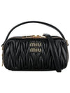 Matelasse Nappa Leather Shoulder Bag Black - MIU MIU - BALAAN 2