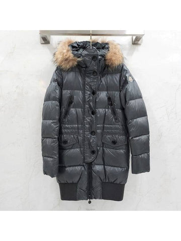 Lux You 0 Moncler Gray Loire Long Padded Jumper - MONCLER - BALAAN 1