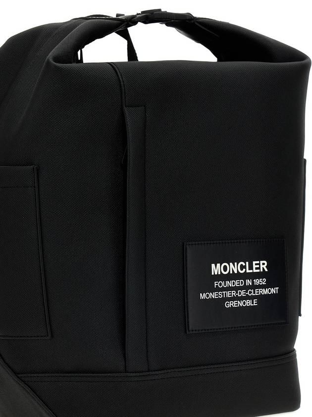 Nakoa Canvas Backpack Black - MONCLER - BALAAN 4