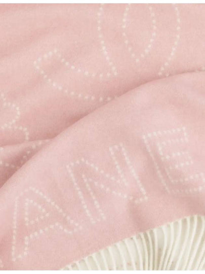 Cashmere muffler stole pink white AAA353 - CHANEL - BALAAN 2