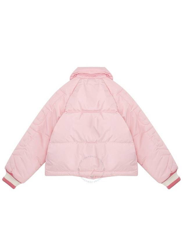 Burberry Girls Seashell Pink Athena Quilted Bomber Jacket, Size 4Y - BURBERRY - BALAAN 2