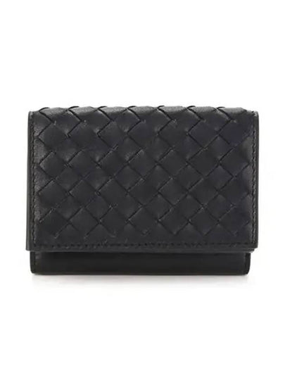 Intrecciato Small Card Wallet Black - BOTTEGA VENETA - BALAAN 2