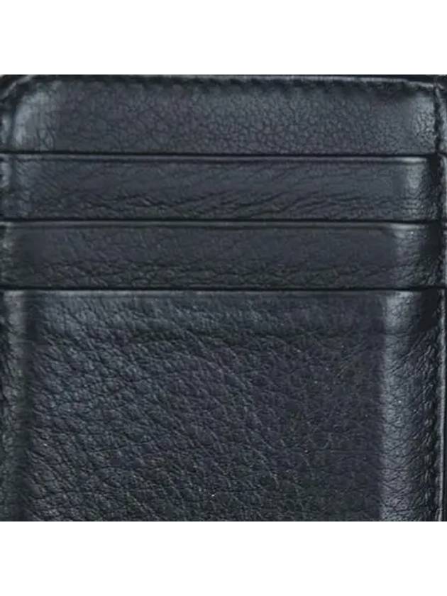 505049 White Logo Black Leather Zipper Card Wallet - BALENCIAGA - BALAAN 4