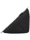 Triangle Logo Re-Nylon Cross Bag Black - PRADA - BALAAN 5